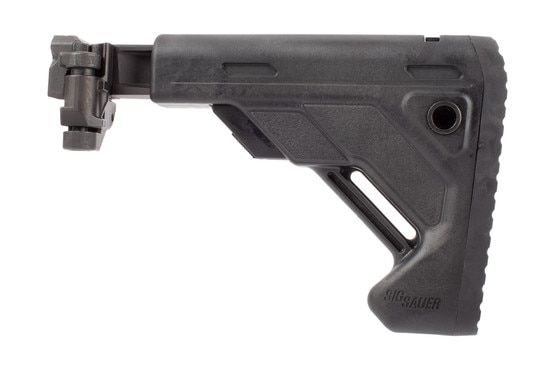 Sig MPX Folding Stock features a polymer and aluminum construction
